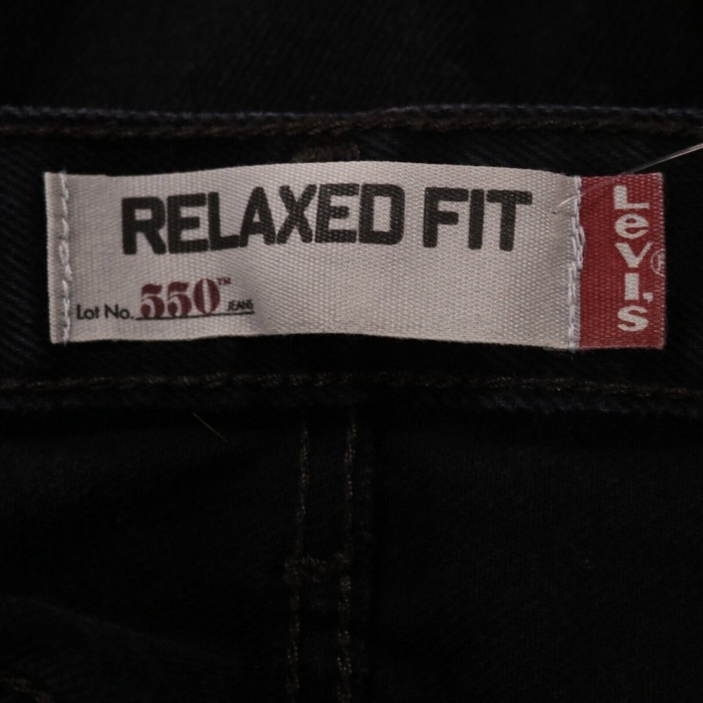 Levi’s Relaxed Fit 550 Men's 38x30 Blue Jean Black Wash Denim Straight Leg W38 L - Picture 11 of 12